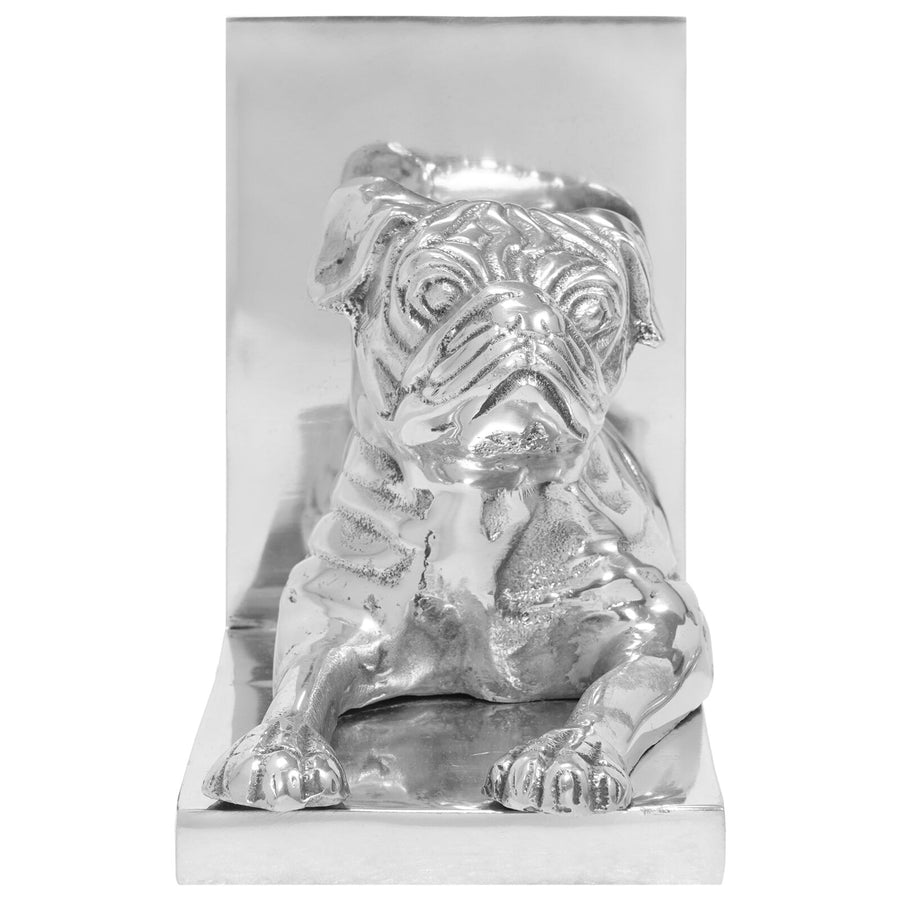Boeksteunen 2 Stuks Zilver 12X15X18 Cm Aluminium Hond