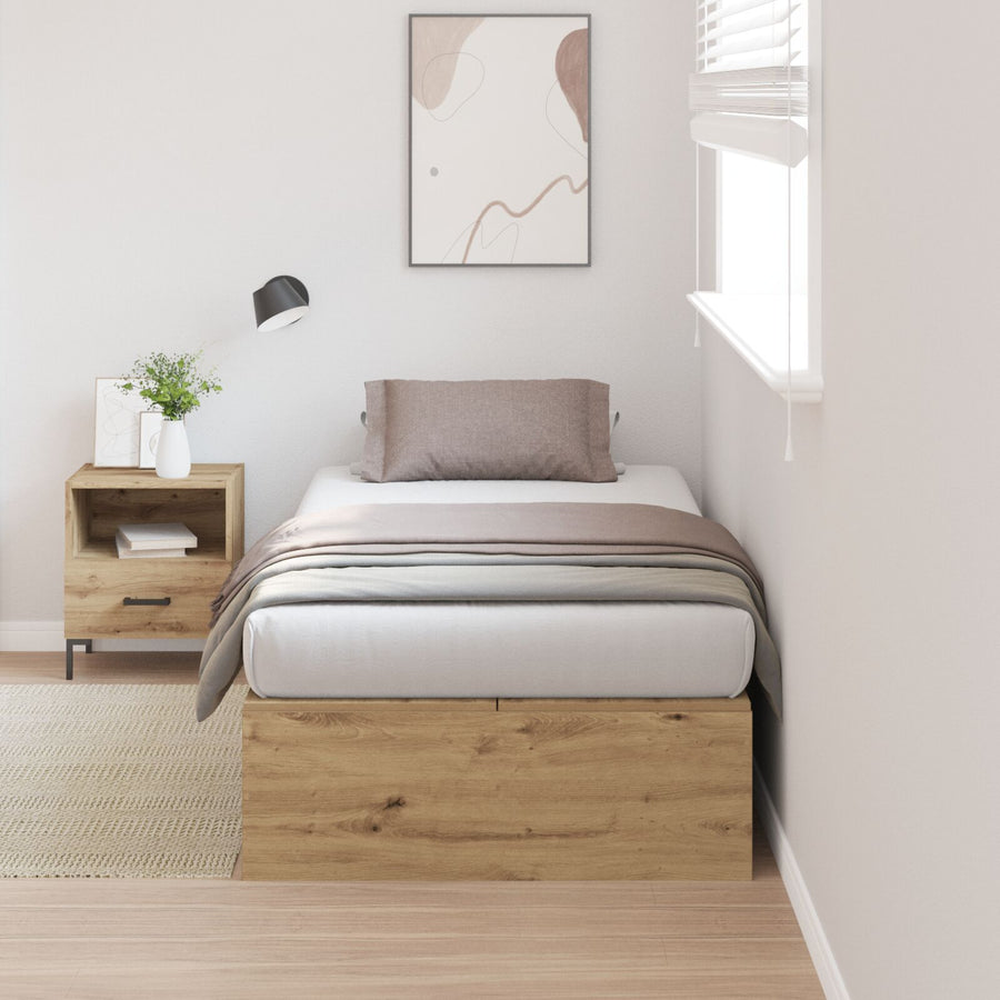 Opslagbedframe Artisan Eiken 100 x 200 cm