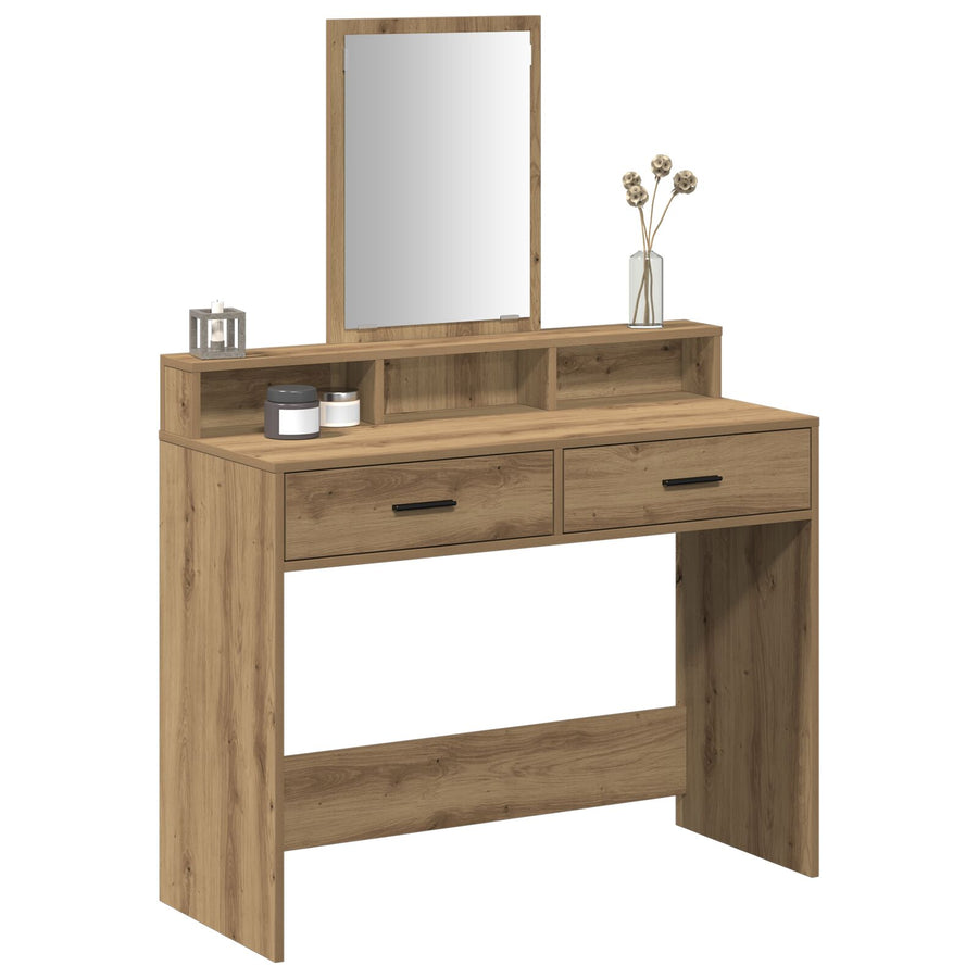 Kaptafel Met Lades En 100 x 41 x 140 cm Artisan eik