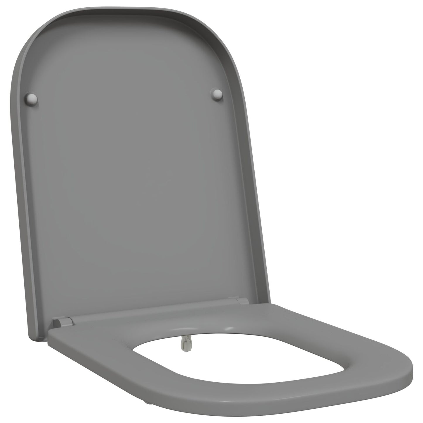 Snelle Toiletbril Met Soft Close Duroplast Grijs