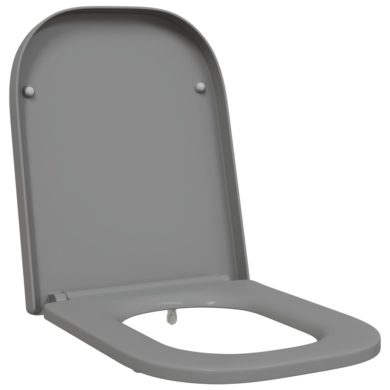 Snelle Toiletbril Met Soft Close Duroplast Grijs