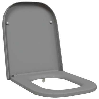 Snelle Toiletbril Met Soft Close Duroplast Grijs