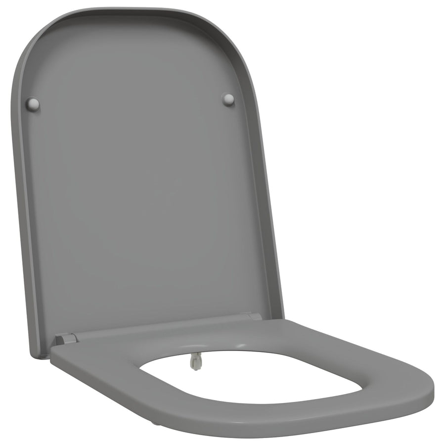 Snelle Toiletbril Met Soft Close Duroplast Grijs