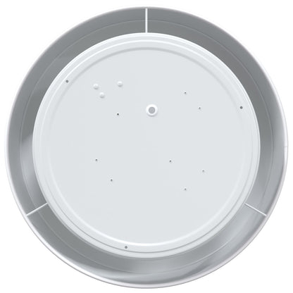 Plafondlampen Inbouw Ø 30 Cm Stof E27 Ø30 x 13.5 cm Wit zonder sterrenlampenkap