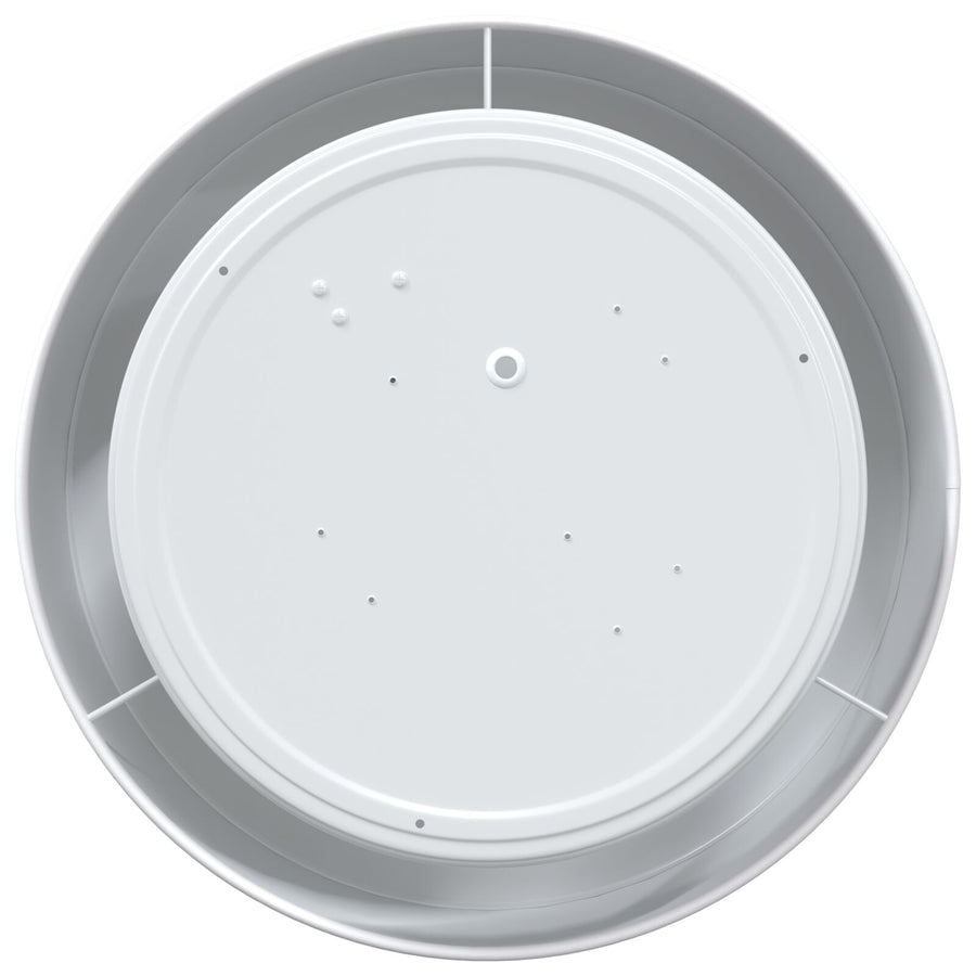 Plafondlampen Inbouw Ø 30 Cm Stof E27 Ø30 x 13.5 cm Wit zonder sterrenlampenkap