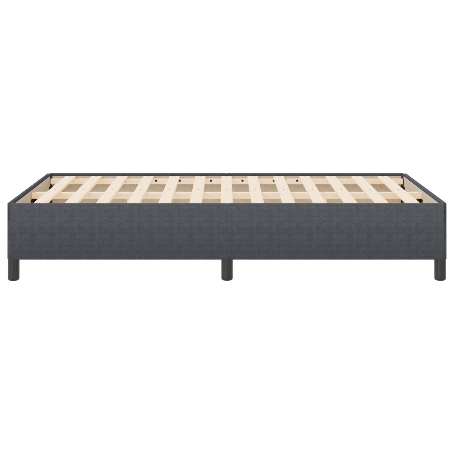 Bedframe Corduroy Stof Donkergrijs 120 x 190 cm