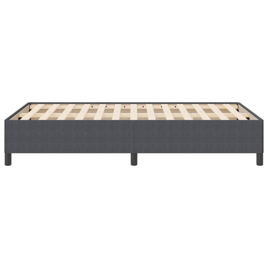 Bedframe Corduroy Stof Donkergrijs 120 x 190 cm