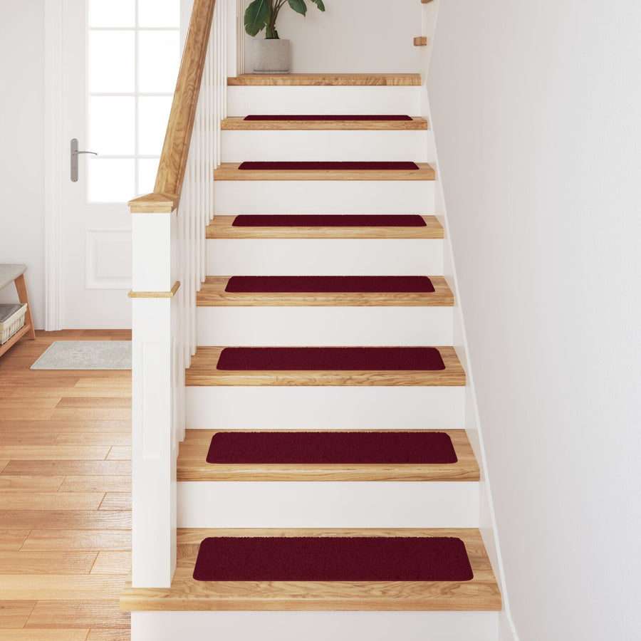 Trapmatten Met Latex Achterkant 20 x 75 cm Bordeaux