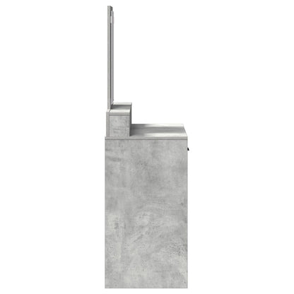 Kaptafel Met Lades 79 x 41 x 140 cm Beton grijs