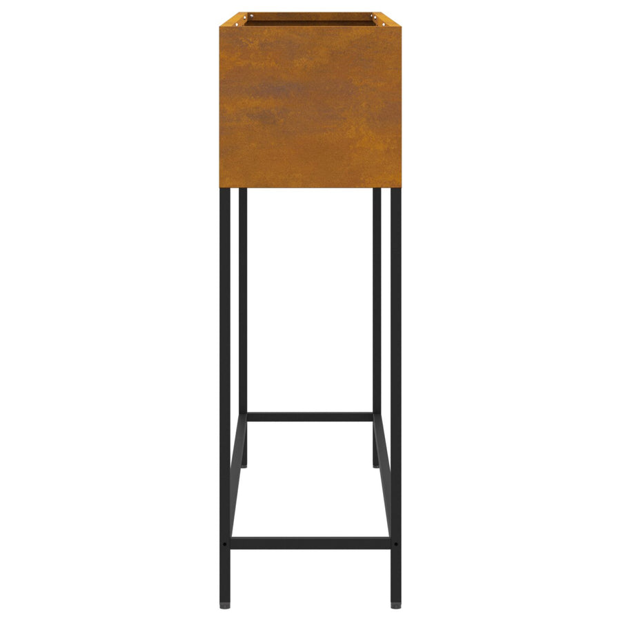 Verhoogde Tuinbak Verweerd staal 100 x 26 x 82 cm