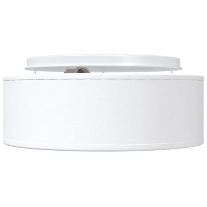Plafondlampen Inbouw Ø 30 Cm Stof E27 Ø30 x 13.5 cm Wit zonder sterrenlampenkap