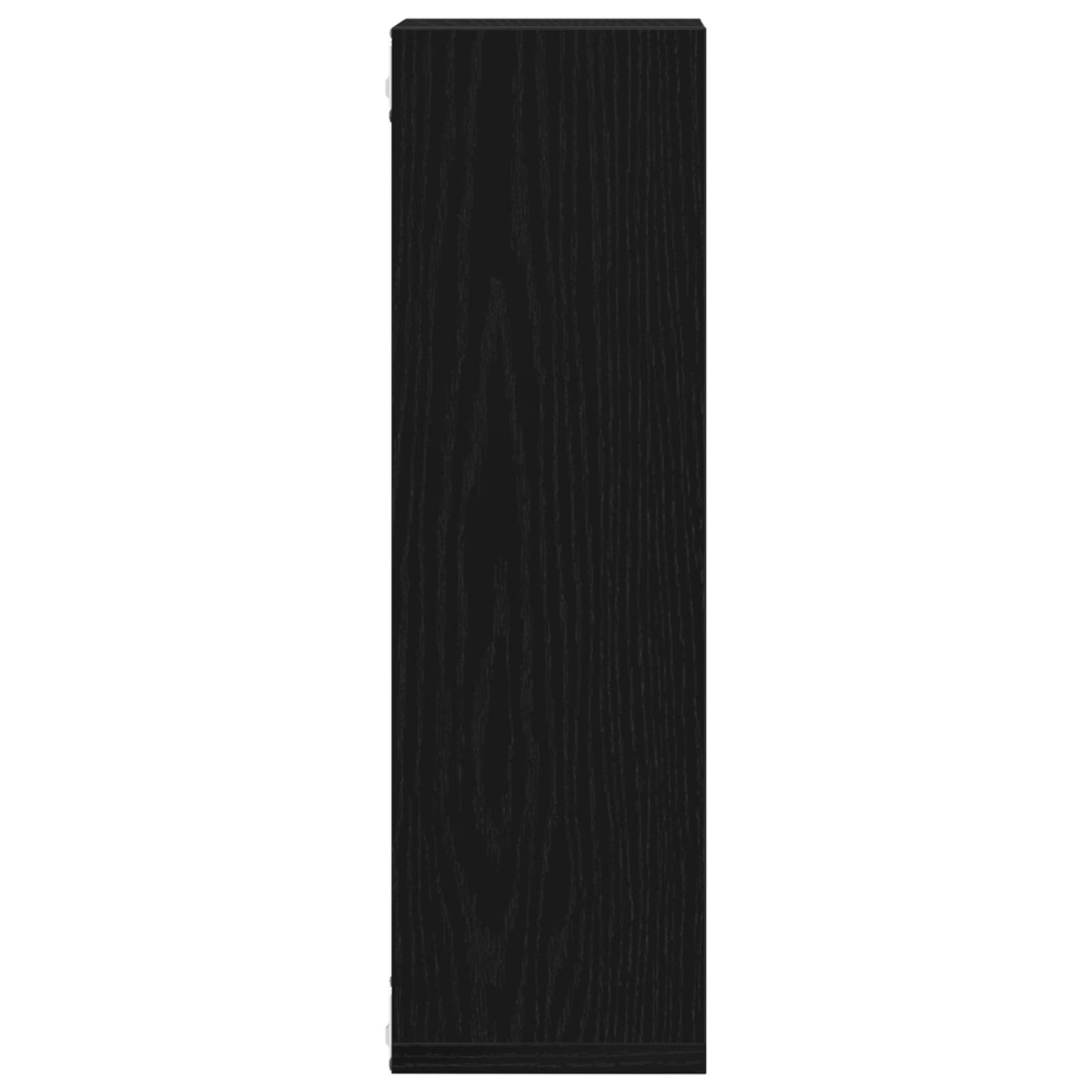 Wandplanken Set Van 2 Zwart Eiken 50X15X85 Cm Houtvezel