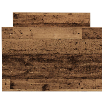 Bed Frame Zonder Matras Oud Hout 75X190 Cm Bewerkt Hout