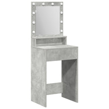 Kaptafel Met Led-Verlichting Beton grijs 50 x 41 x 135 cm
