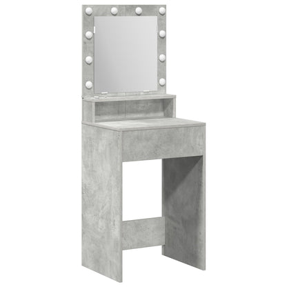 Kaptafel Met Led-Verlichting Beton grijs 50 x 41 x 135 cm