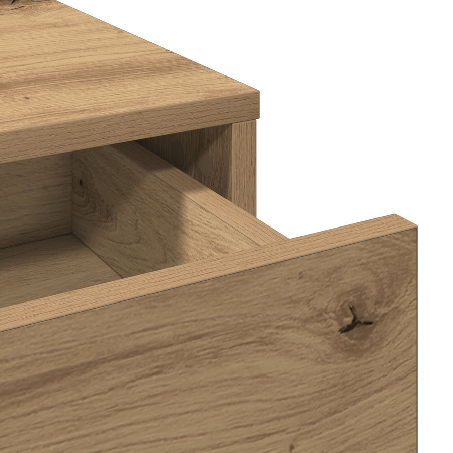 Kaptafel Met Lades En 100 x 41 x 140 cm Artisan eik