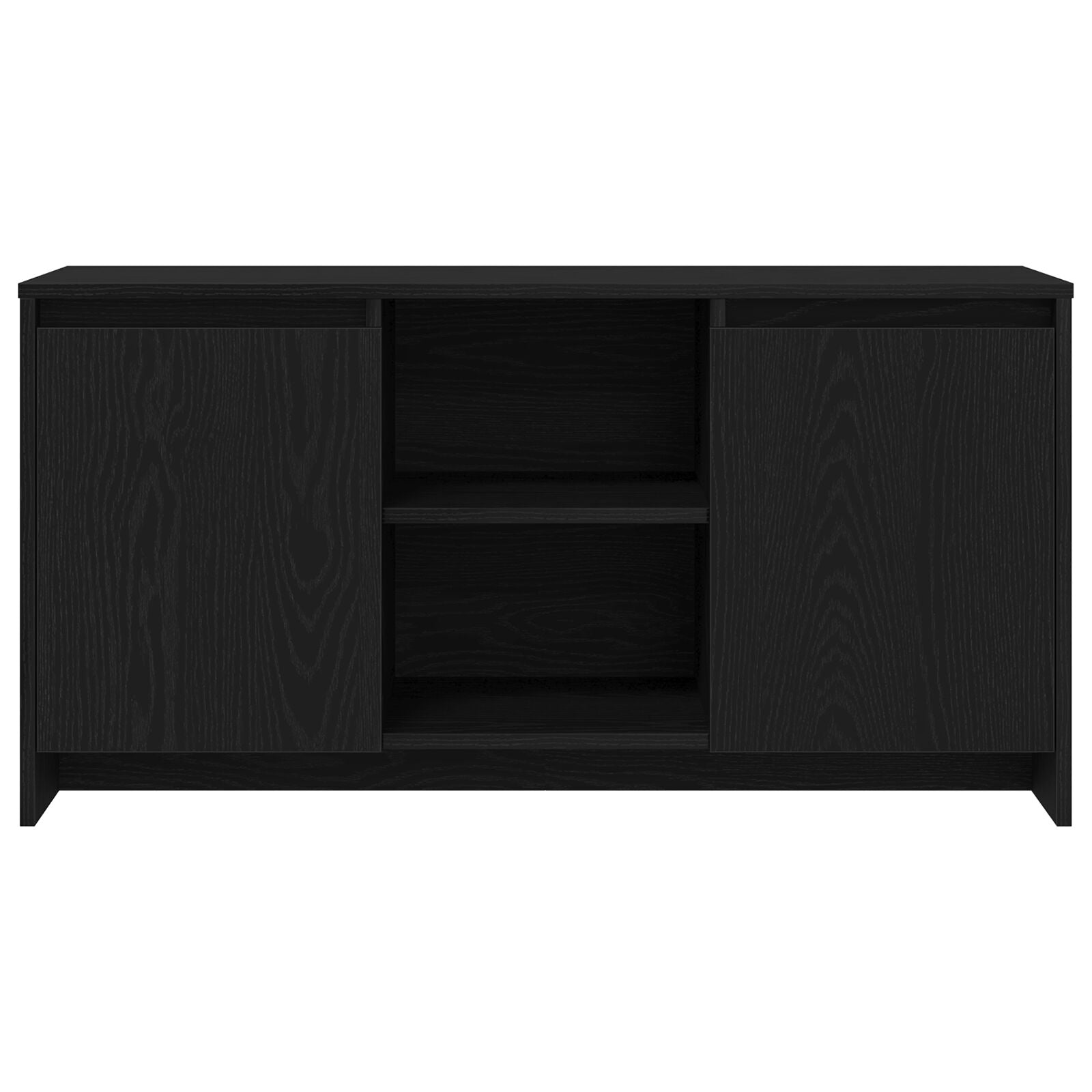 Tv-Kast Zwart Eik 102X37,5X52,5 Cm Bewerkt Hout