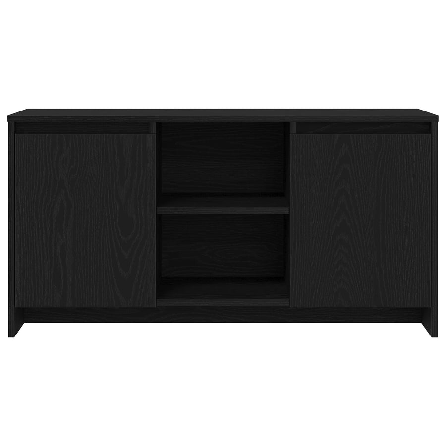 Tv-Kast Zwart Eik 102X37,5X52,5 Cm Bewerkt Hout