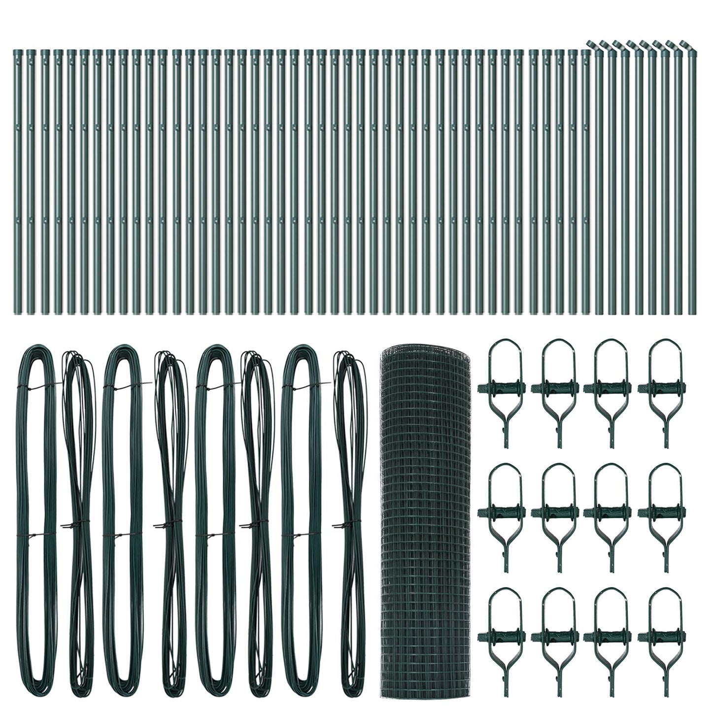 Lassen Draadhek Met 13 Palen Groen 0.6X100 M Staal Gegalvaniseerd Staal