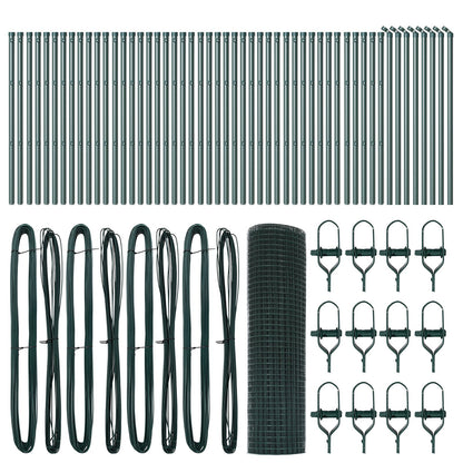 Lassen Draadhek Met 13 Palen Groen 0.6X100 M Staal Gegalvaniseerd Staal