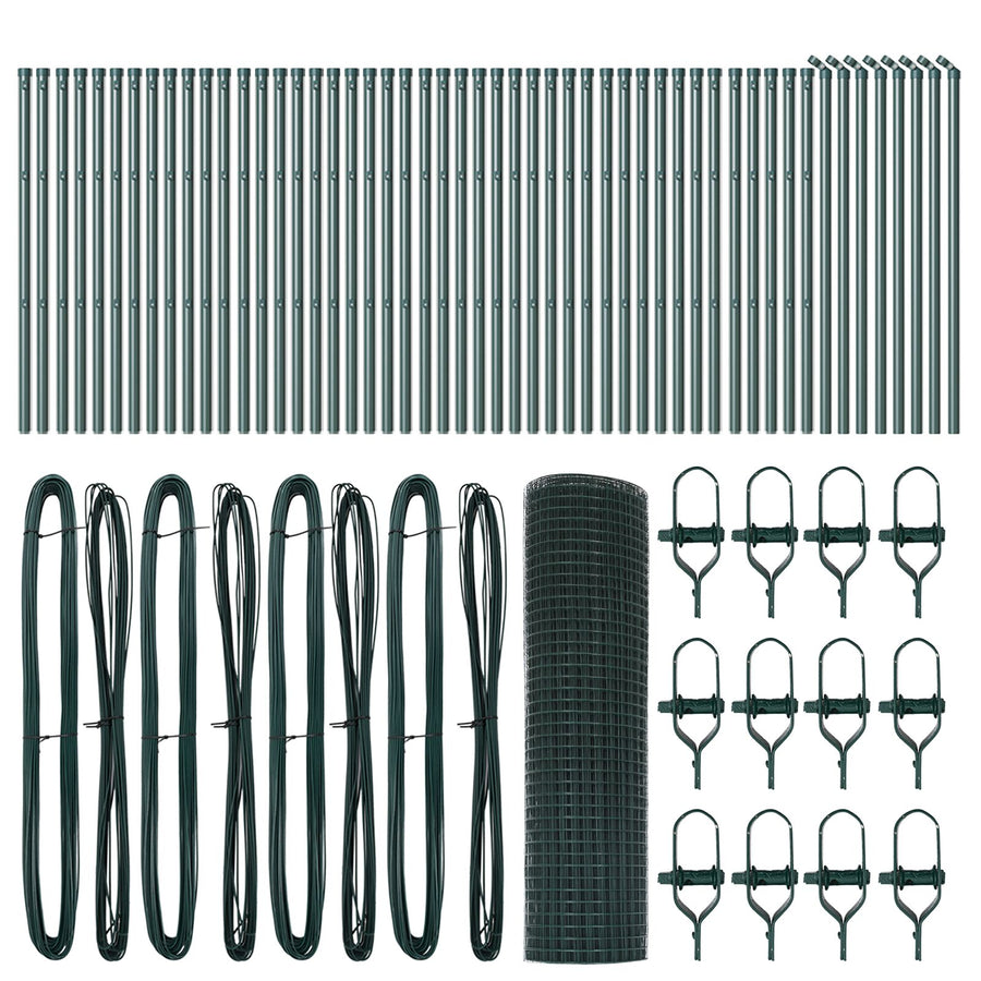 Lassen Draadhek Met 13 Palen Groen 0.6X100 M Staal Gegalvaniseerd Staal