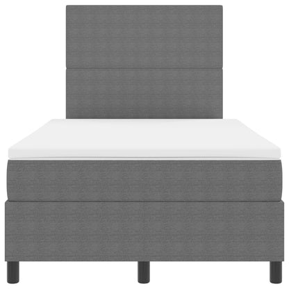Boxspringbed Met Matras Lichtgrijs Klein Tweepersoons Corduroy Stof