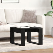 Salontafel 50x50x35 cm zwart eiken