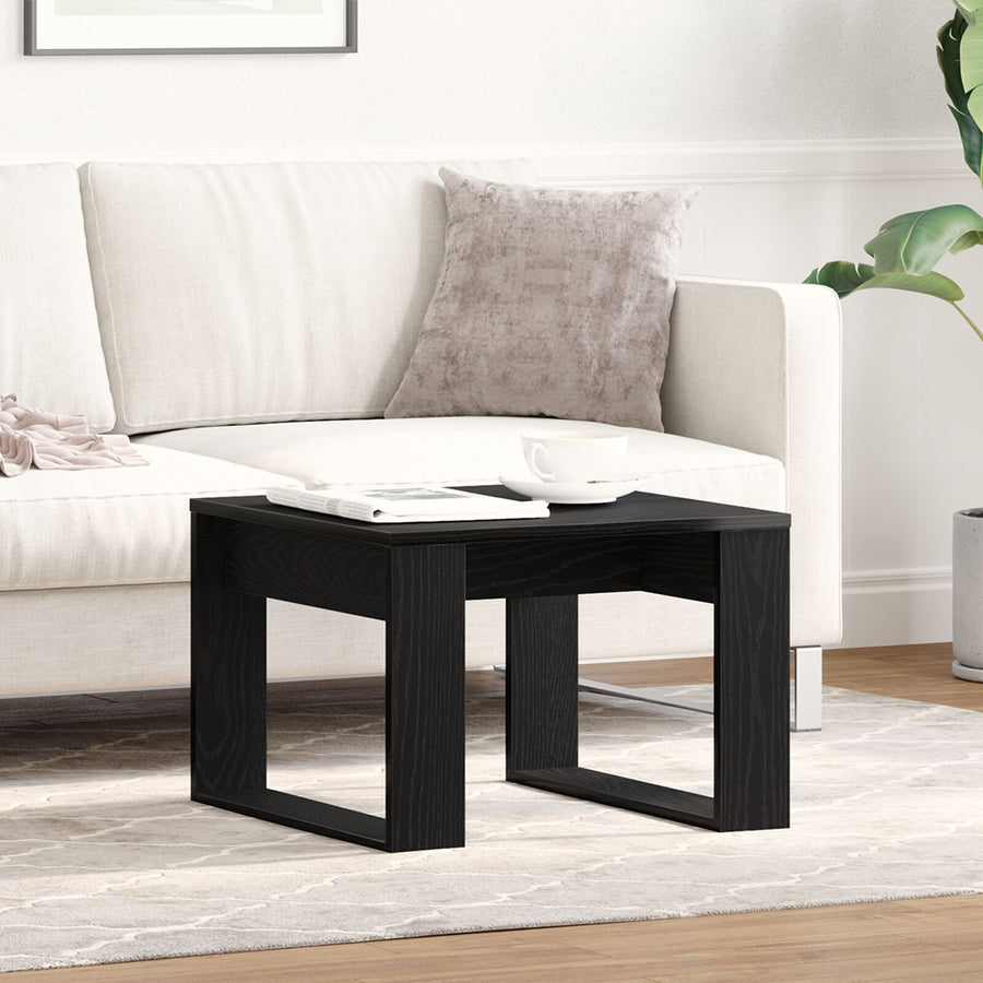 Zijtafel - , Gemaakt Van Engineered Wood 50 x 50 x 35 cm Zwarte eiken