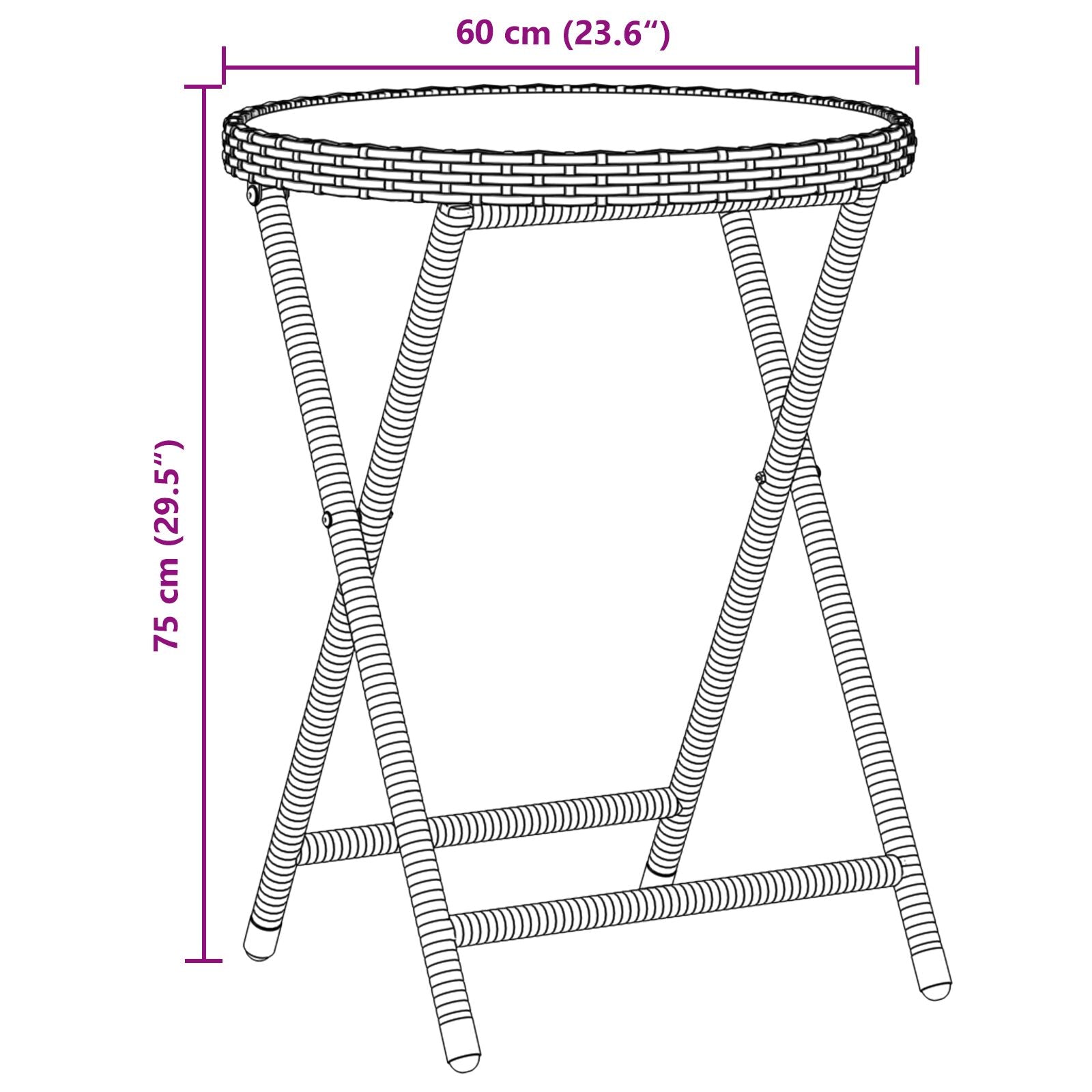 3-Delig Tuin Bistro Set Met Kussens Beige Poly Rattan