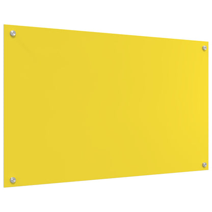 Keuken Achterwand 100X60X0,6 Cm Geharde Glas Geel 100 x 60 cm