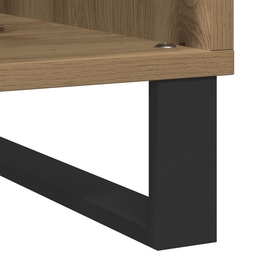 Platenkast 84,5X38X90 Cm Geengineerd Hout Oude Hout