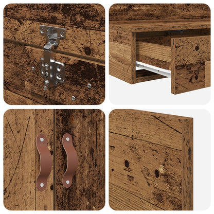 Opbergbedframe Oud Hout Massief Hout 75 X 190 Cm Opbergbedframe Artisanaal Eiken