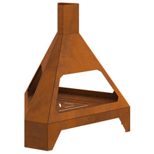 Vuurkorf Met Schouw 50X43X52 Cm Verweerd Staal Weerbestendig staal/Bruin