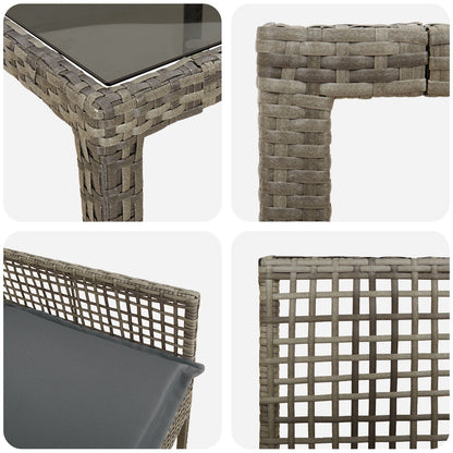 Set Van 6 Grijs, Zwart