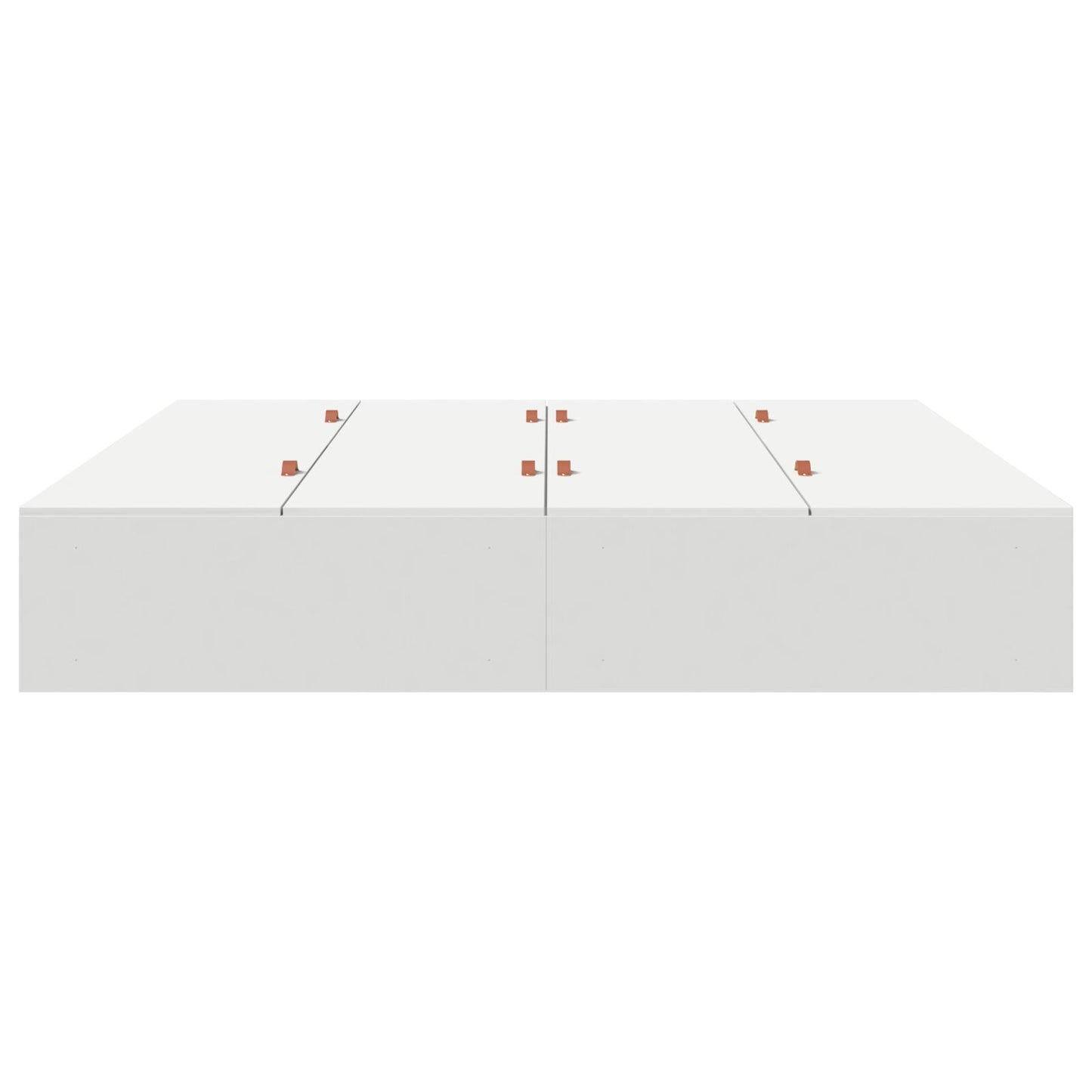 Bedframe Hout Kingsize Opbergbedframe Rechthoekig Wit 200 x 200 cm
