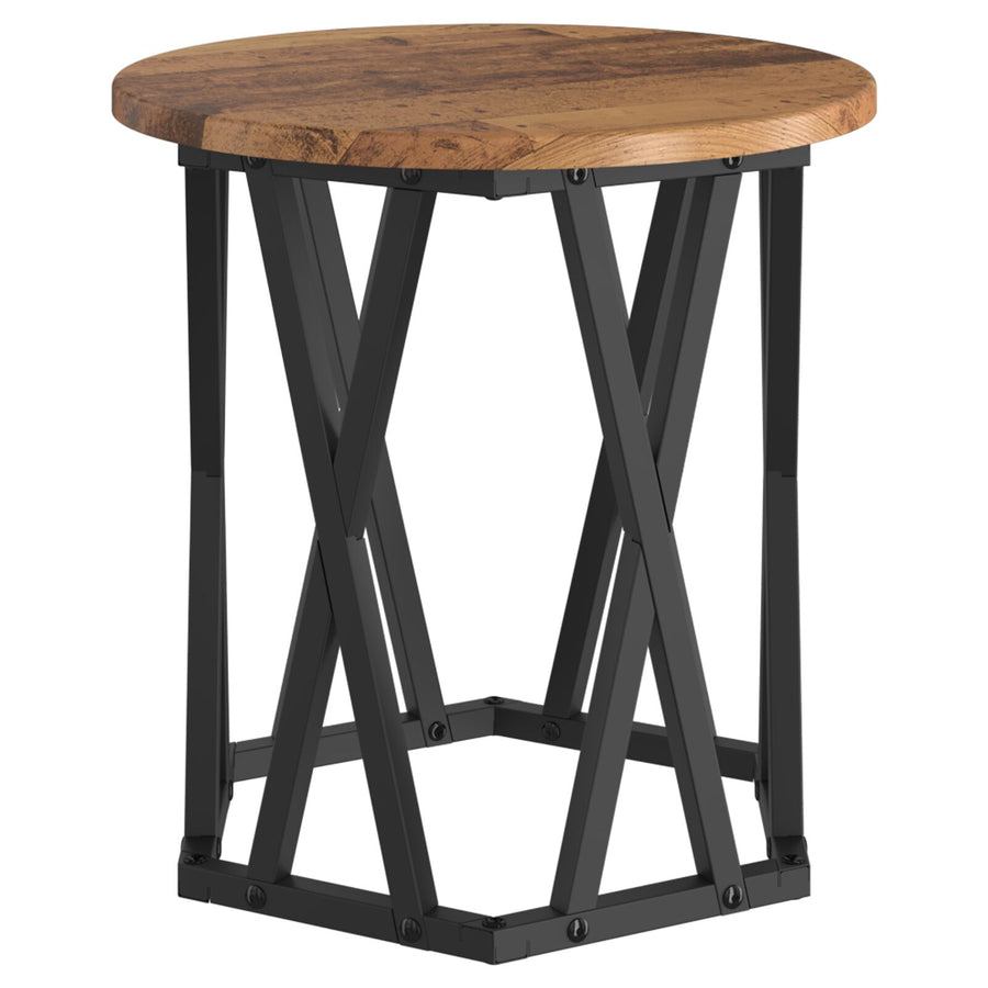 Nesting Bijzettafels 2 Stuks Oud Hout Gegoten Hout Gerecycled hout