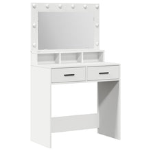 Kaptafel Met Led-Verlichting, , 79 x 41 x 135 cm Wit
