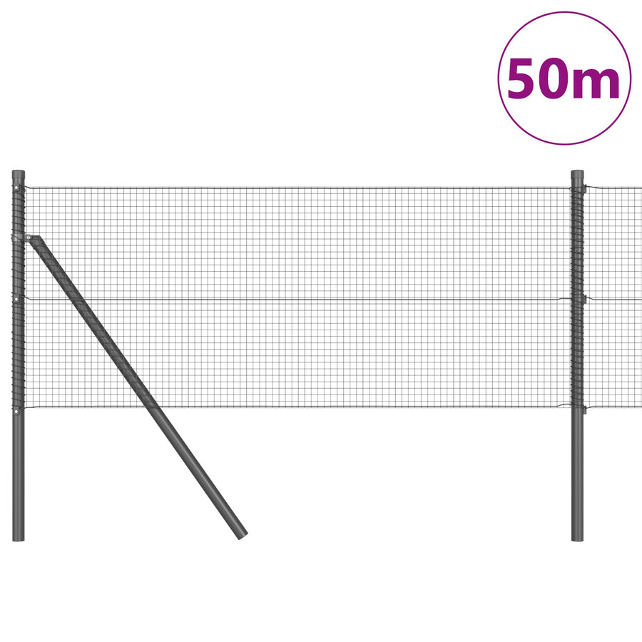 Gelast Draadhek Met 13 Posten Grijs 0.4X50 M Staal Gegalvaniseerd Staal