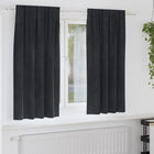Verduisterende gordijnen 2 stuks zwart 140x175 cm fluweel