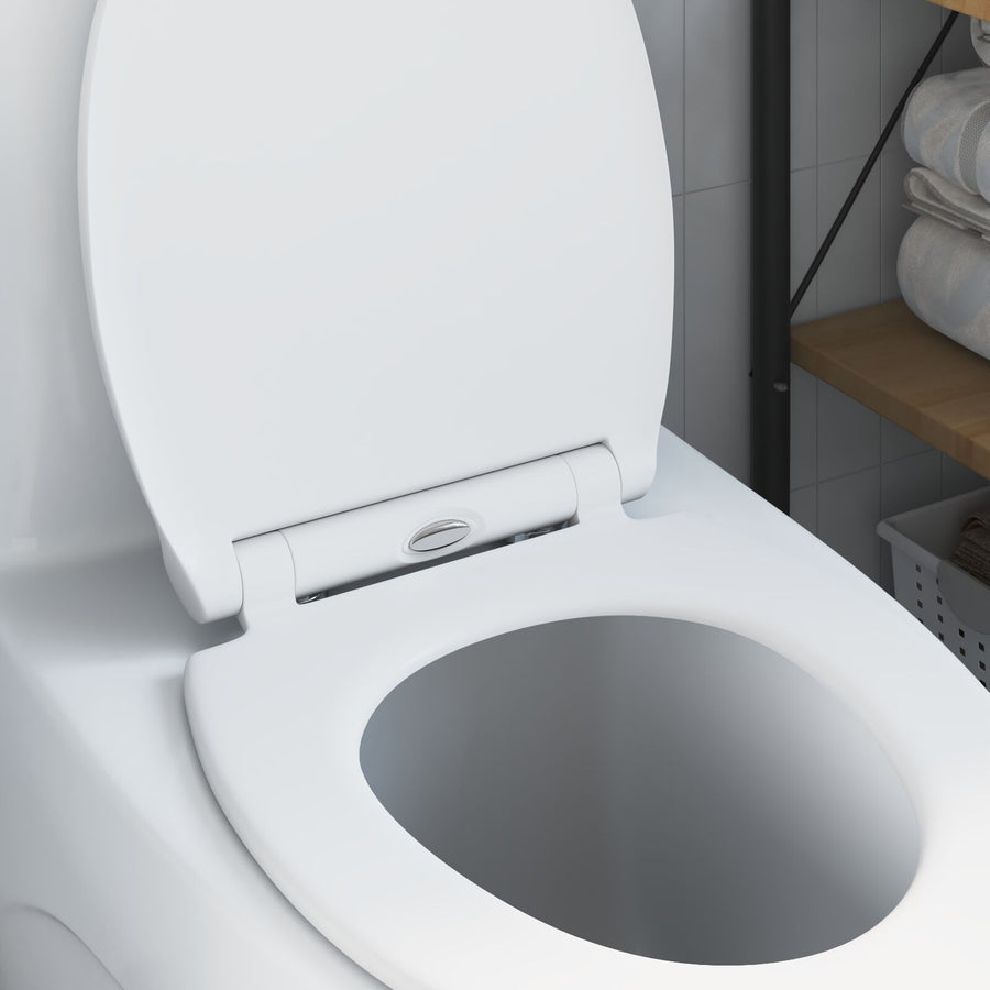 Snelsluiting Toiletbril Met Zachte Sluiting Duroplast Wit
