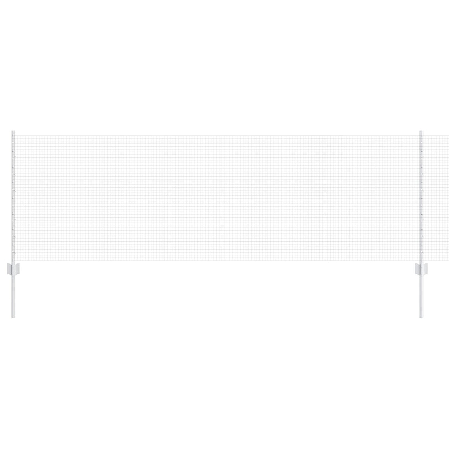 Gelast Draadhek Met 11 U-Palen Zilver 0.8X25 M Staal