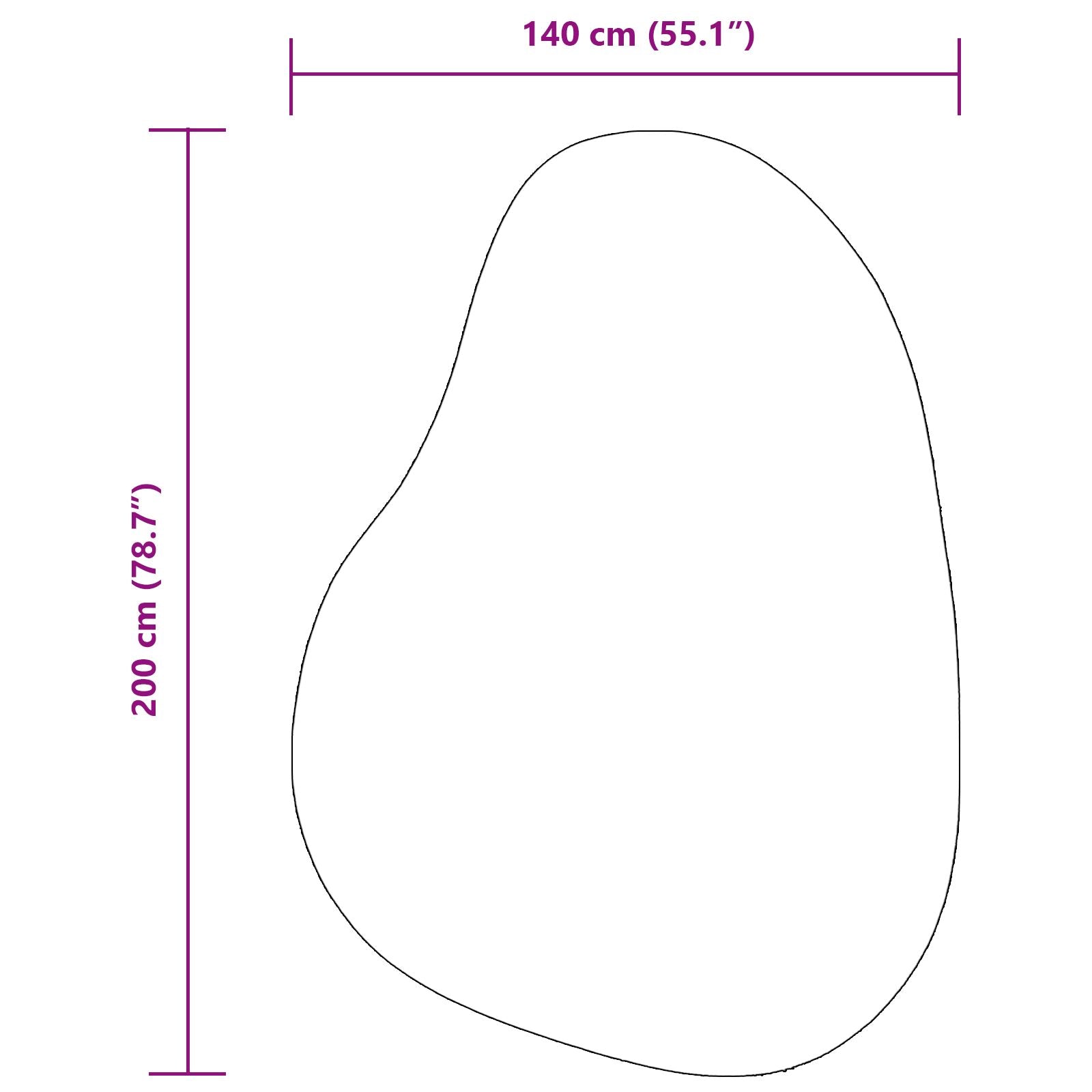 Vloerkleden Wol Vloerkleden Anders Bosgroen 140 x 200 cm Ovaal-Golfrand