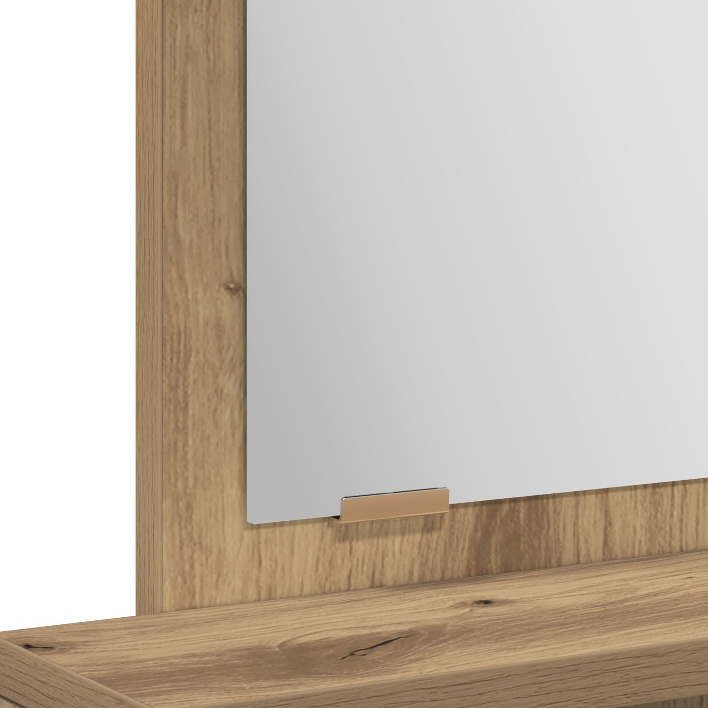 Kaptafel Met Laden - Artisan Eik - 50 x 41 x 140 cm Ambachtelijk Eiken