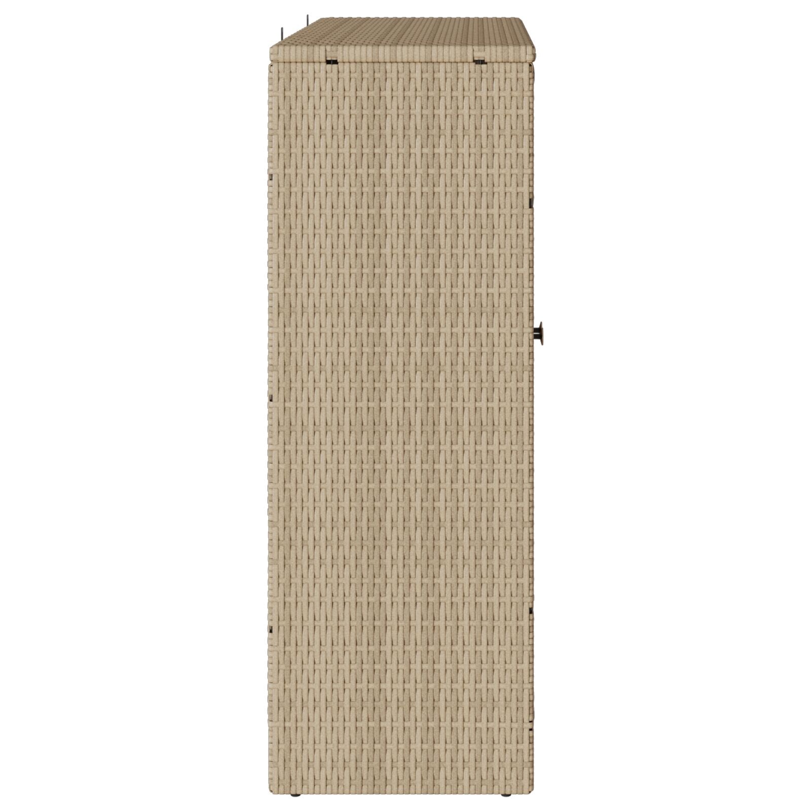 Opbergkast 100X36X102 Cm Rattan Beige