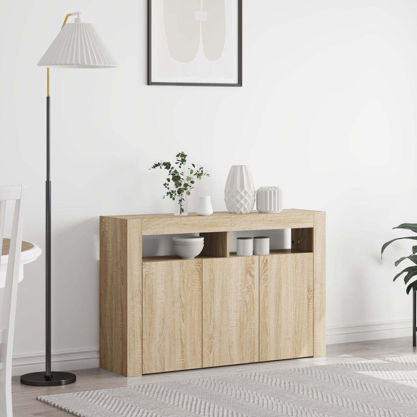 Dressoir Engineered Hout 116 X 30 X 75 Cm Dressoir Sonoma eiken