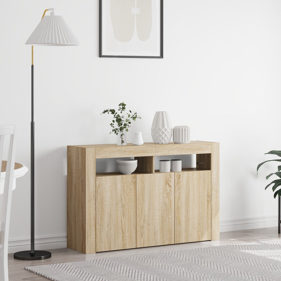 Dressoir Engineered Hout 116 X 30 X 75 Cm Dressoir Sonoma eiken