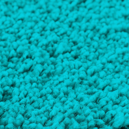 2-Delige Badmat Set Polypropyleen Antislip Turquoise