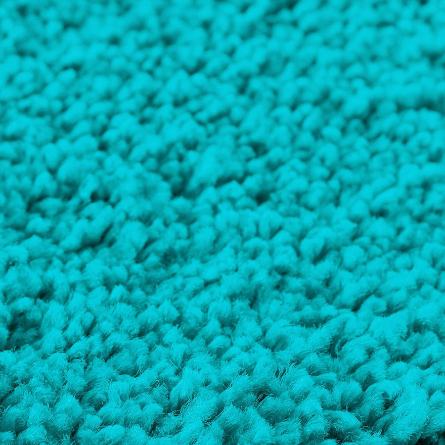 2-Delige Badmat Set Polypropyleen Antislip Turquoise