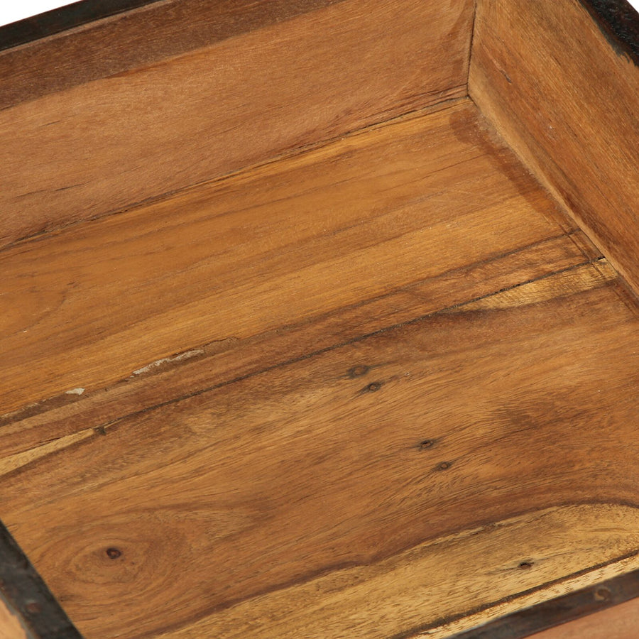 2-Delige Diensten Set Massief Hout Gerecycled 29 x 31 x 10 cm