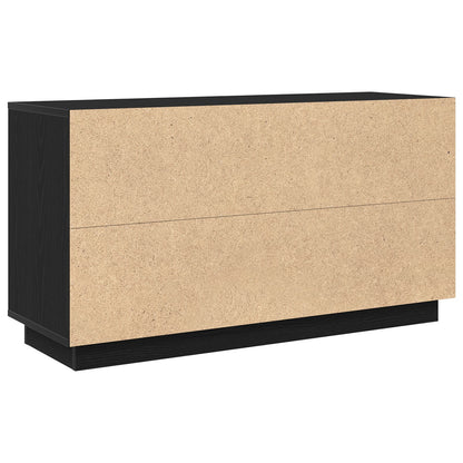 Sideboard Zwart Eiken 102X35X55 Cm Engineered Wood
